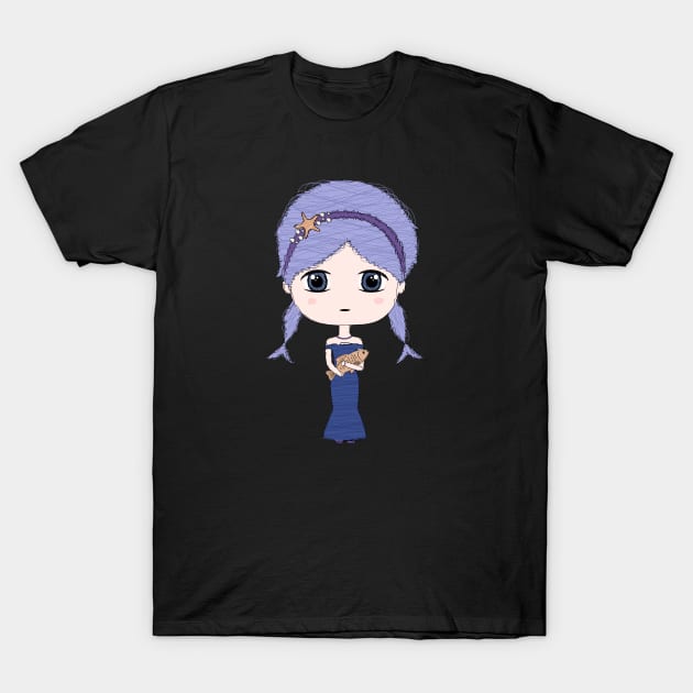 Pisces Girl T-Shirt by TheBanannaTheory